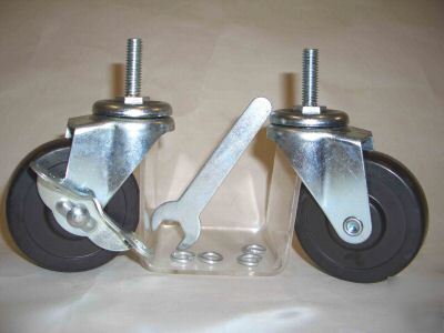 4 heavy duty casters & wheels with 3/8