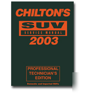1999 - 2003 suv service manual