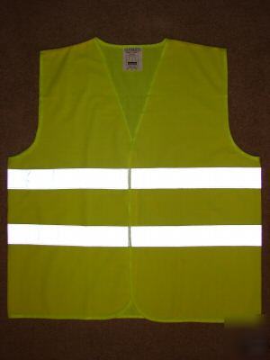 Safety vest highly reflective stripe tape solid fabric