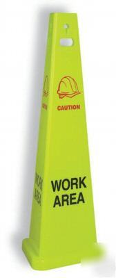 Trivu 9144 work area 3 sided safety sign .105380