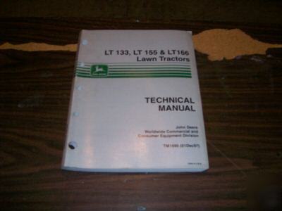  john deere LT133,LT155,LT166 l&g technical manual