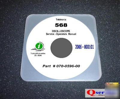 Tektronix tek 568 / R568 service - operators manual cd