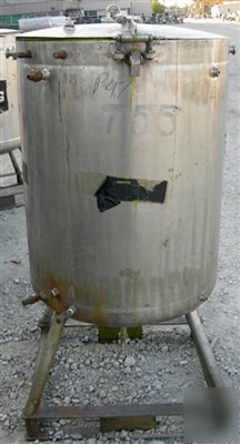 Used: acme kettle, 100 gallon, 316 stainless steel, ver