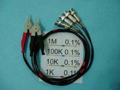 Kelvin clip/clipper - lcr/rcl meter / tester - bnc plug