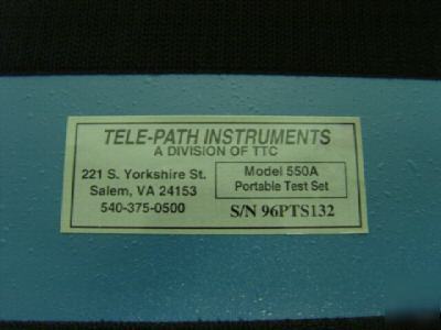 Tele-path tpi 550A isdn basic rate test set