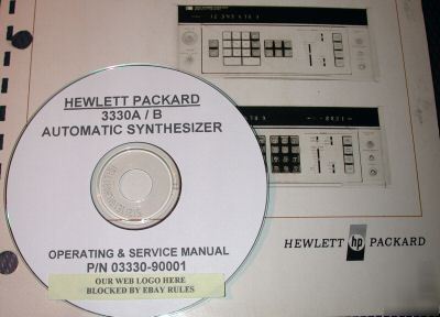 Hp 3330A 3330B operating & service manual