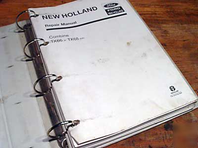 New holland TX66 TX68 combine condensed service manual