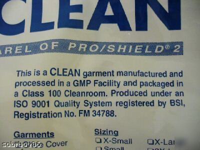 New lot 8 pro/clean cleanroom hood pro/shield 2 apparel