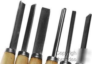 8PC wood lathe chisel turning tool woodturning set