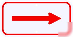 Red arrow sign street road traffic sign 12