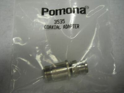 Pomona between series bnc adapters (m)/'n' (f)