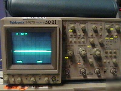 Tektronix 2467B oscilloscope, analog. 400MHZ 4 channels