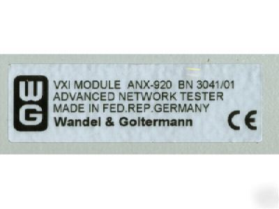 W&g anx-920 advanced network tester/analyzer sonet/sdh