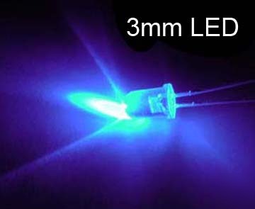 100 3MM 2000MCD led lamp - ultra bright purple leds diy