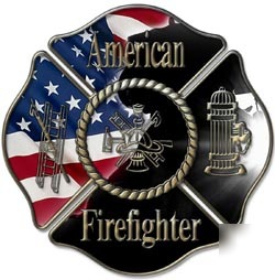 Firefighter decal reflective 12