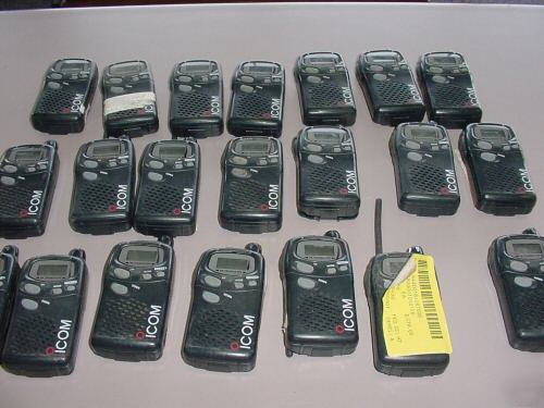Lot of 21 icom handheld radios 