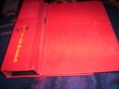 New sperry holland red 3-bar catalog binder #781414