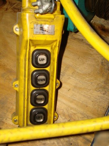 P & h 2 ton hoist 16' lift 14 fpm