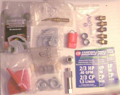 Various parts campbell hausfeld airless paint sprayer