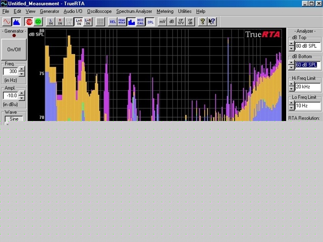 Db sound meter spl rta spectrum analyzer oscilloscope 