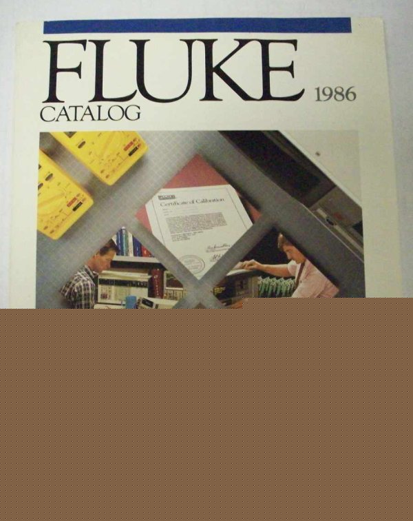 Fluke catalog 1986 - $5 shipping 