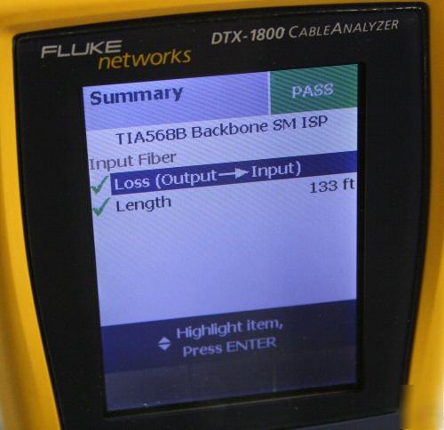 Fluke dtx-sfm 2 fiber modules 4 dtx-1200 dtx-1800 dtxlt