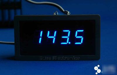 3Â½ digital blue led dc 0~Â±200V volt panel meter