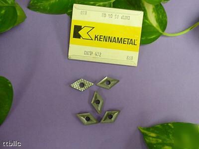 5PC dnmp-432 gr. K68 kennametal carbide turning inserts