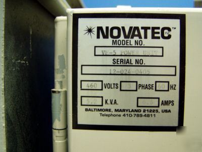 Novatec regenerative 5HP vacuum pump power system