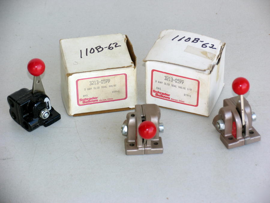 Schrader bellows 3-way slid seal valve