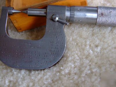 Screw thread micrometer eskilstuna starrett sweden 