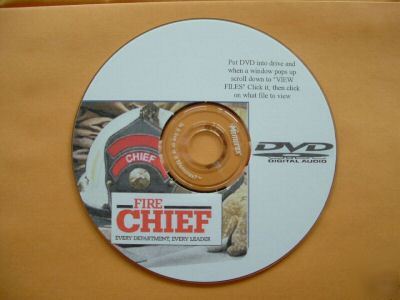Fire chief & fire officer resource & training cd / dvd