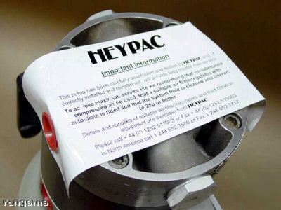 Heypac air driven hydraulic power pack unit GX05-ssv-R2