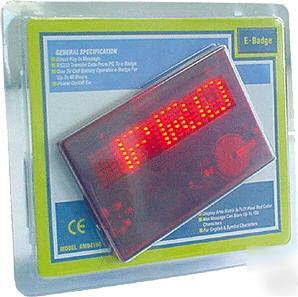 K5 latest led display message panel e badge or e tag 