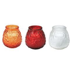 Ambria euro-venetian filled glass candles-ste 234V-1-rd
