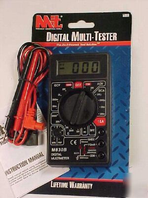 Digital multi -tester 7 functions easy read digital lcd