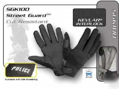 Hatch street guard search gloves - police logo xl