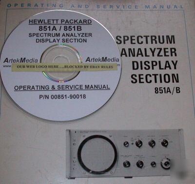 Hp 851A 851B operating & service manual 