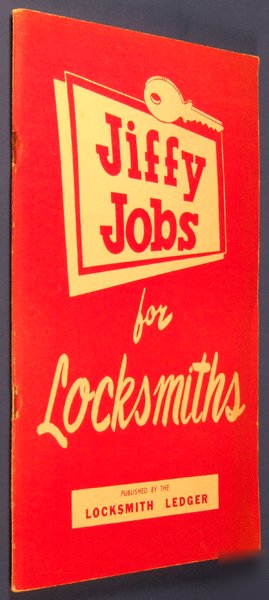 Jiffy jobs for locksmiths locksmith ledger pb 1952