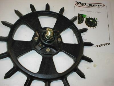 John deere yetter cornplanter cast iron spiked wheel