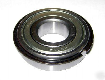 (10) 6204-zznr bearings w/snap ring, 20X47 mm,zznr,z- 