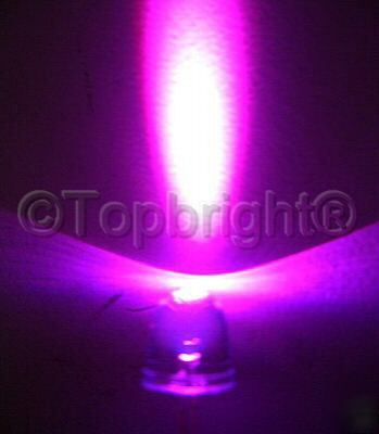 1000 pcs megabright pink led 10MM 50000 mcd f/r & f/sh