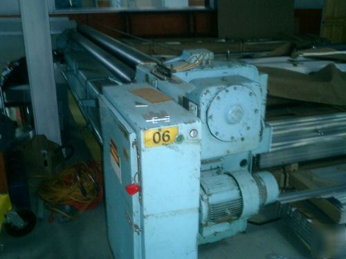 12FT. 16-18GA. niagara initial type bending roller used