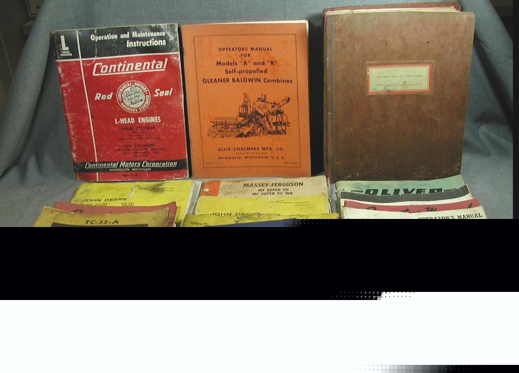New john deere i.h. massey idea oliver & other manuals 