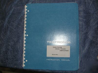 Tektronix 7A18/7A28N dual trace amplifier manual