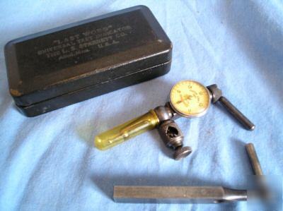 1940S 'starrett' test indicator set, with case,etc.