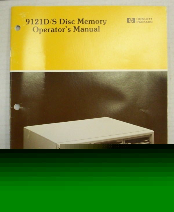Hp 9121D/s disc memory operator's manual - $5 shipping 