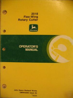 John deere 2018 rotary cutter operator manual