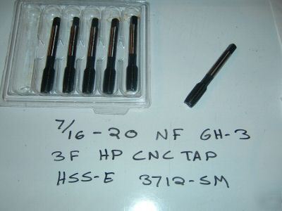 New 7/16-20 6 hp cnc 3 flute sp pt taps usa