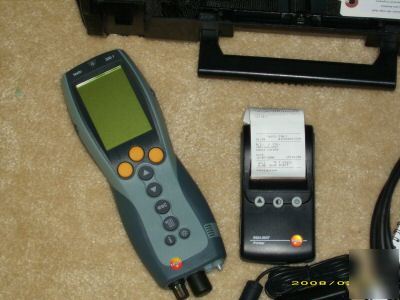 Testo flue gas analyser w/ infered printer